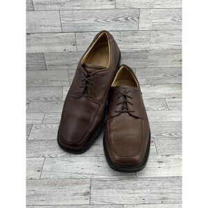 Florsheim Shoes Mens Size 9.5 Medium‎ Brown Leather Sheepskin Lined Dress Brazil